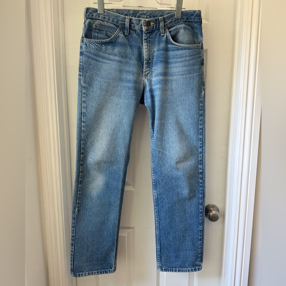 Men's Light Blue Denim Jeans - Classic Straight Fit